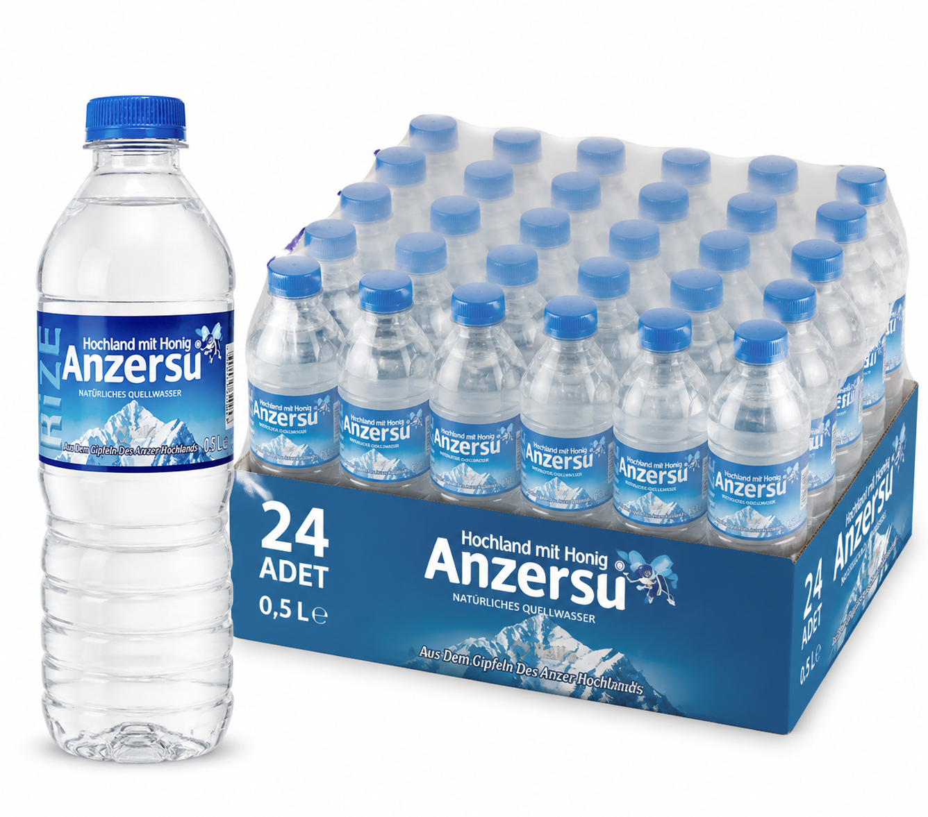 Anzersu 0.50 LT Doğal Kaynak Suyu (24'lü)