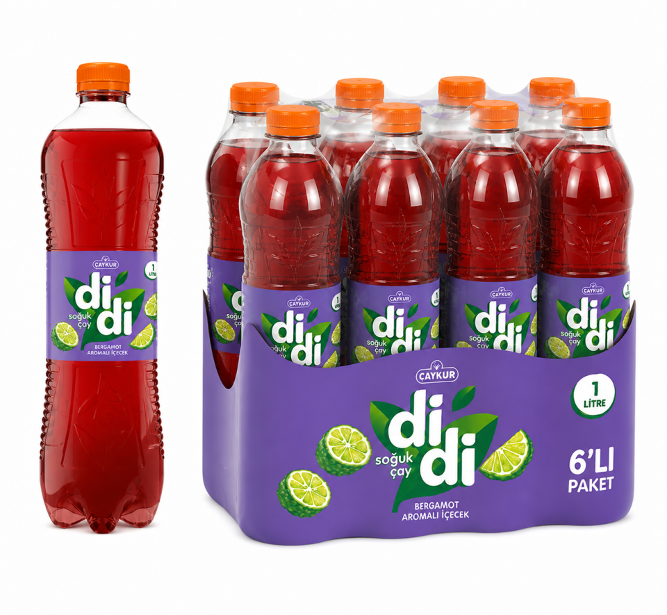 Çaykur Didi 1 LT Bergamot Soğuk Çay (6'lı)