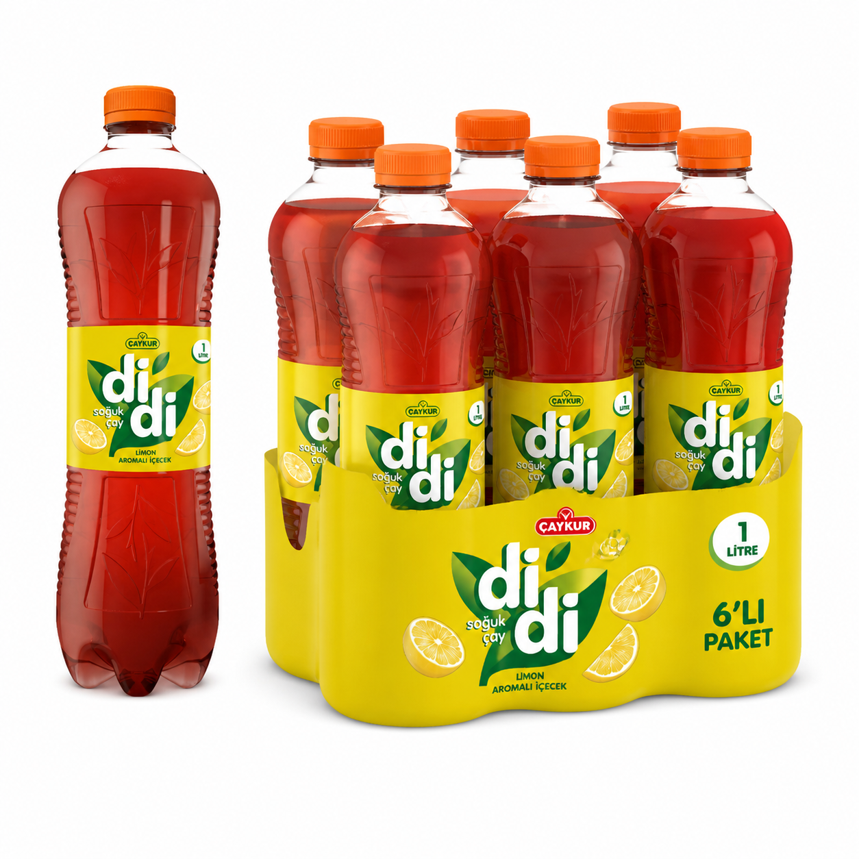 Çaykur Didi 1 LT Limon Soğuk Çay (6'lı)