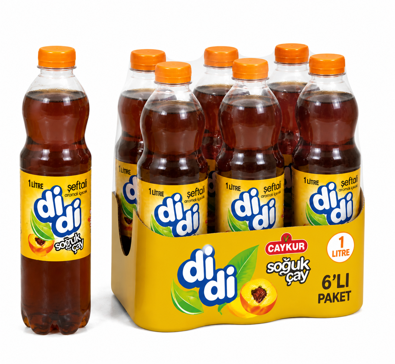 Çaykur Didi 1 LT Şeftali Soğuk Çay (6'lı)