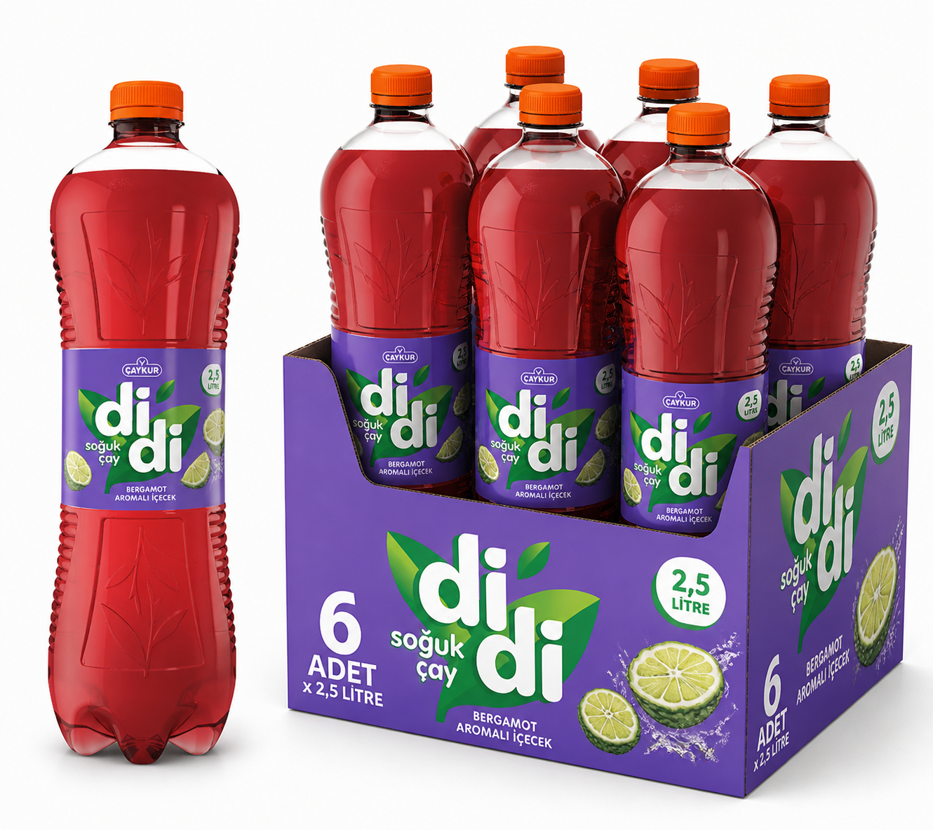 Çaykur Didi 2.5 LT Bergamot Soğuk Çay (6'lı)