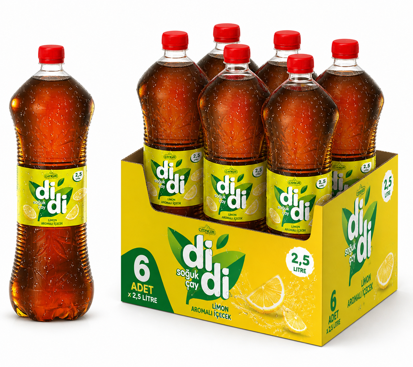 Çaykur Didi 2.5 LT Limon Soğuk Çay (6'lı)