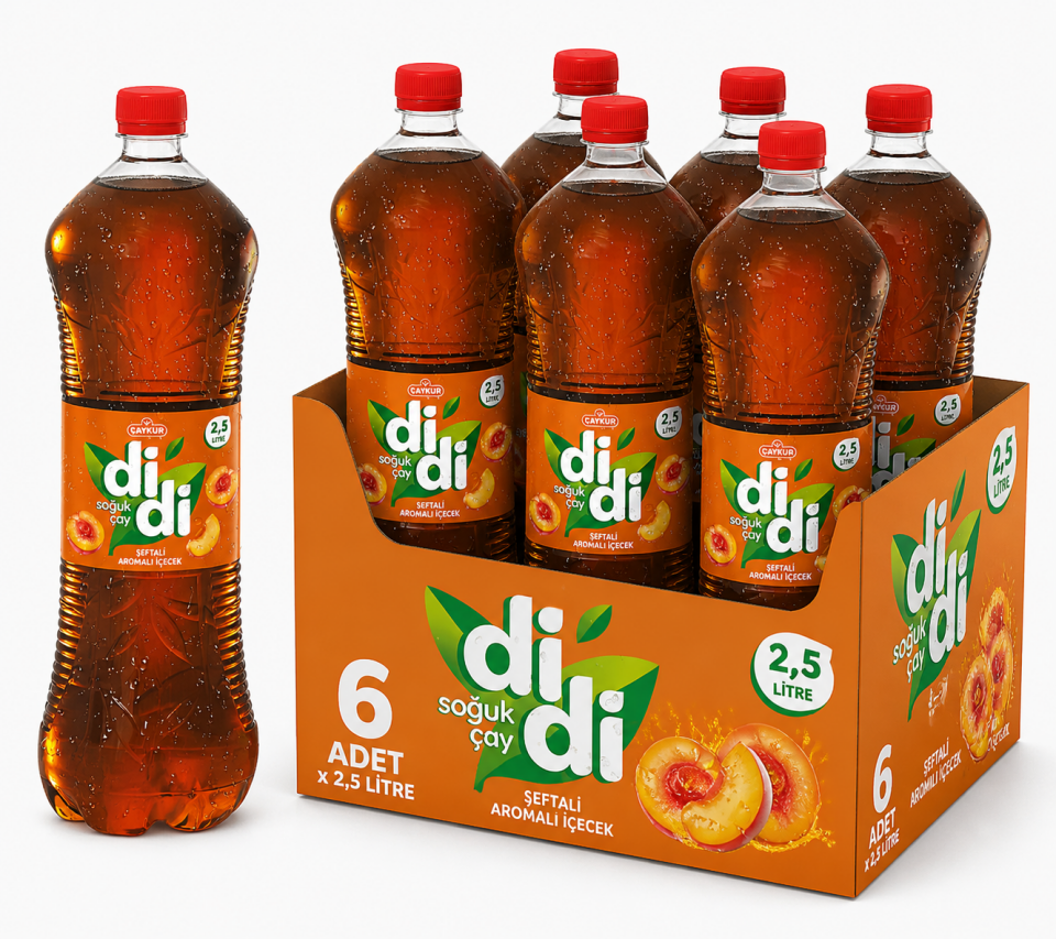 Çaykur Didi 2.5 LT Şeftali Soğuk Çay (6'lı)