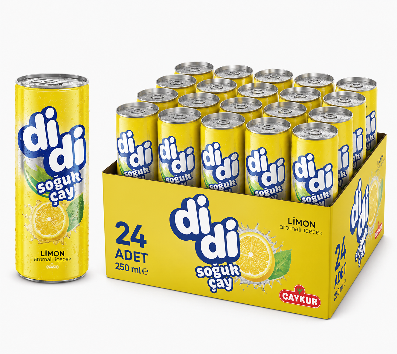 Çaykur Didi 250 ML Limon Soğuk Çay (24'lü)