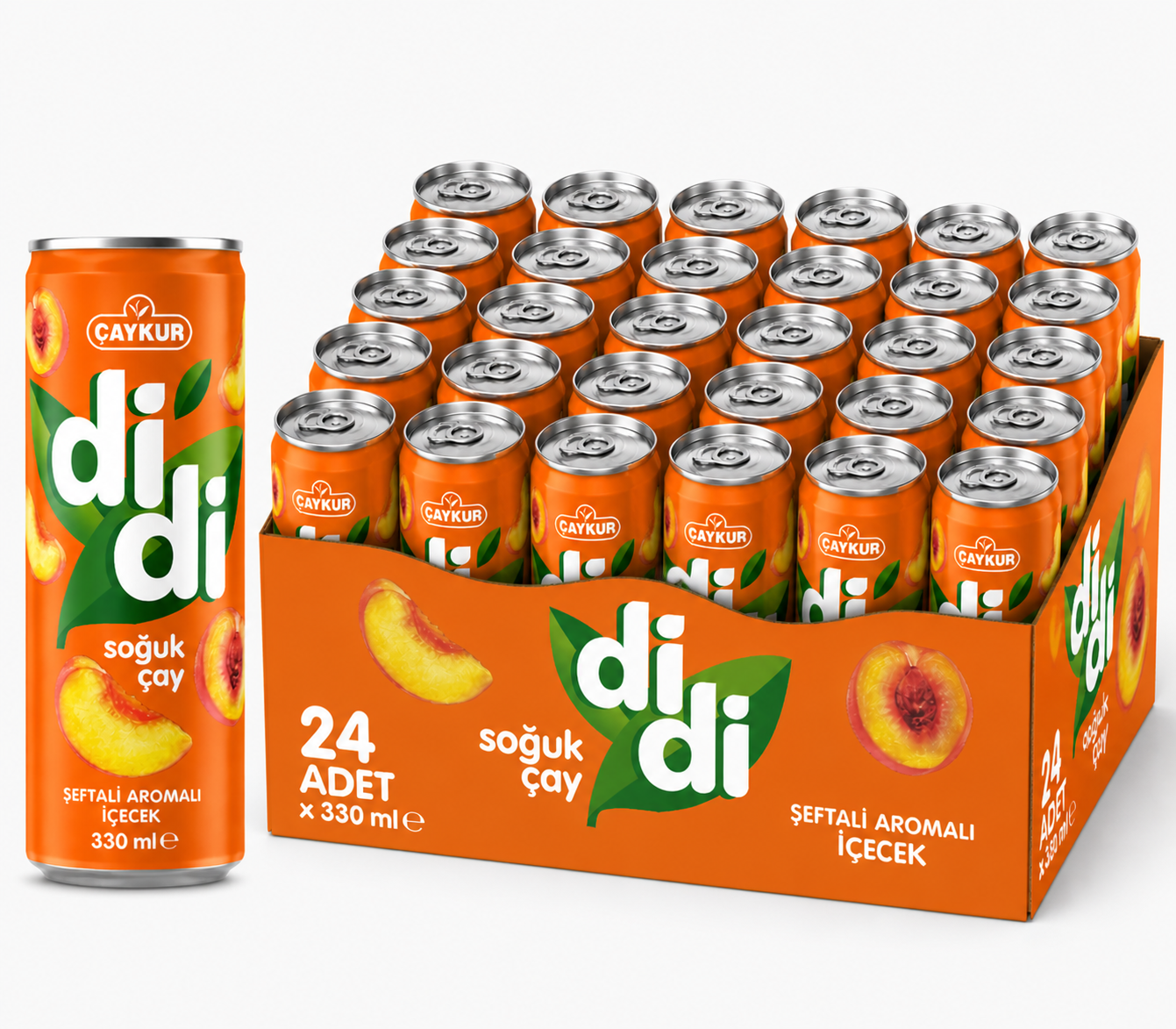 Çaykur Didi 330 ML Şeftali Soğuk Çay (24'lü)