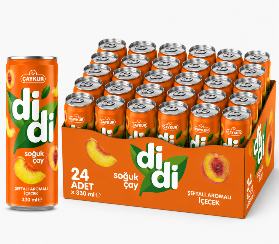 Çaykur Didi 330 ML Şeftali Soğuk Çay (24'lü)