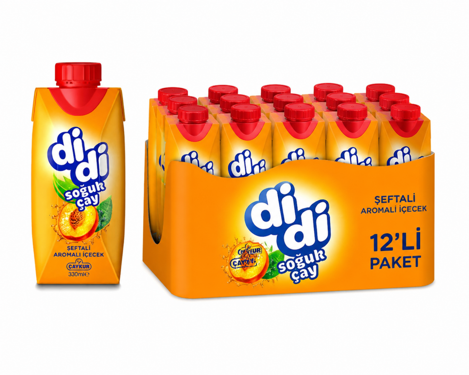 Çaykur Didi 330 ML Şeftali Tetrapark (12'li)