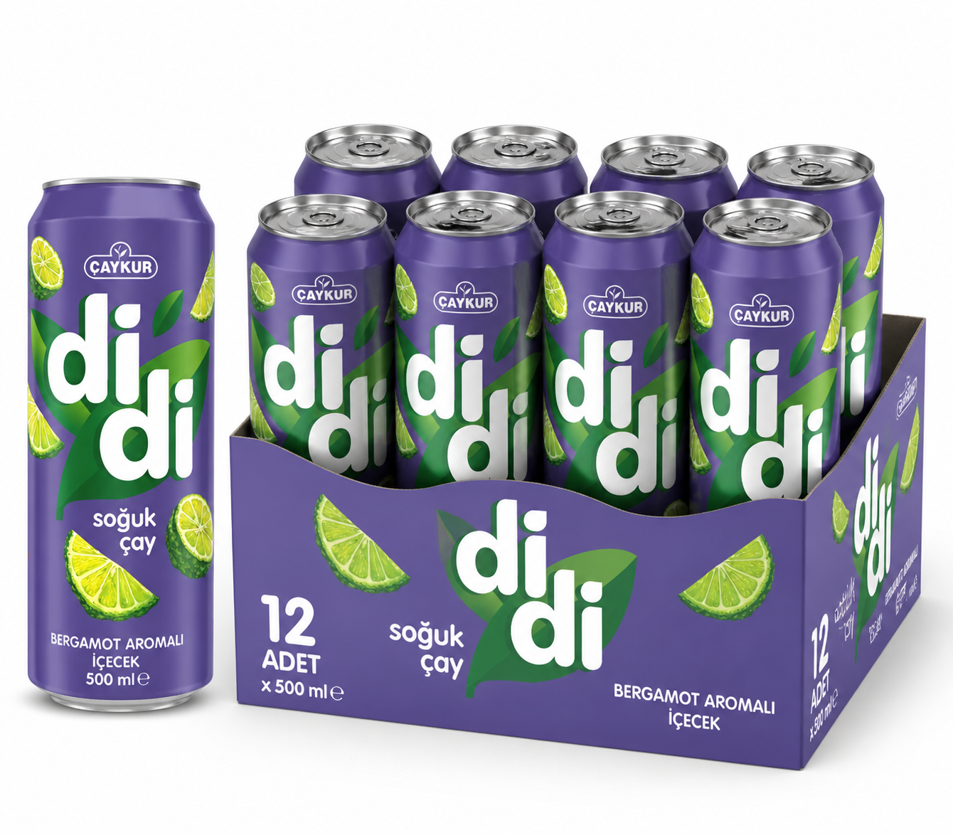 Çaykur Didi 500 ML Bergamot Soğuk Çay (12'li)