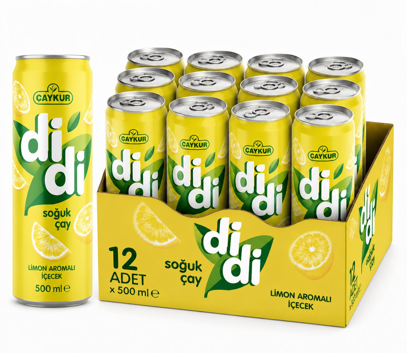 Çaykur Didi 500 ML Limon Soğuk Çay (12'li)