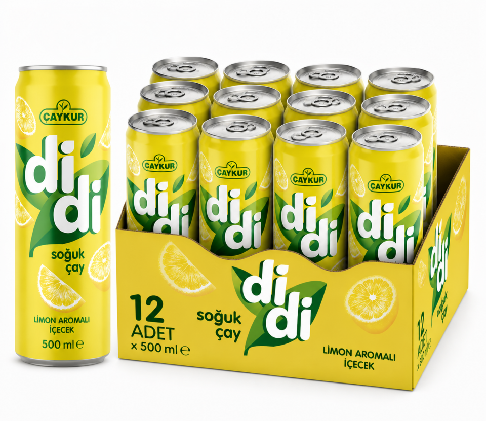 Çaykur Didi 500 ML Limon Soğuk Çay (12'li)