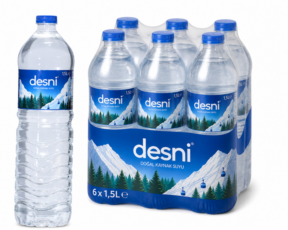 Desni 1,5 LT Doğal Kaynak Suyu (6'lı)