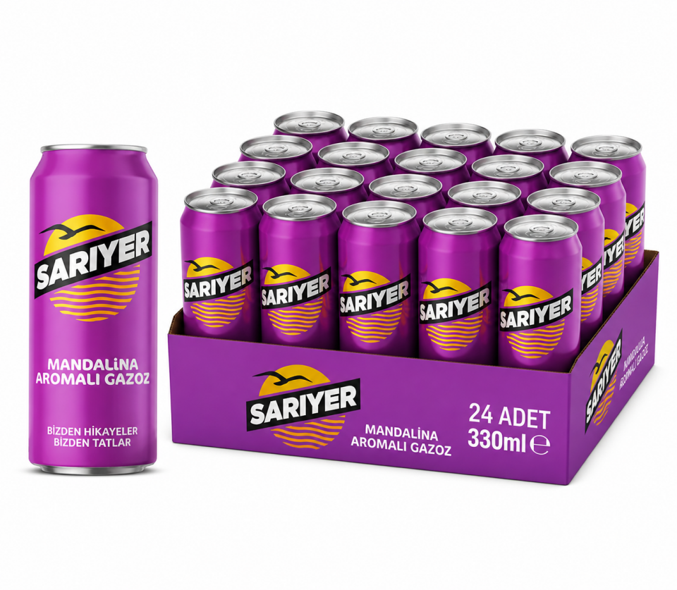 Sarıyer Kutu 330 ML Mandalina (24'lü)
