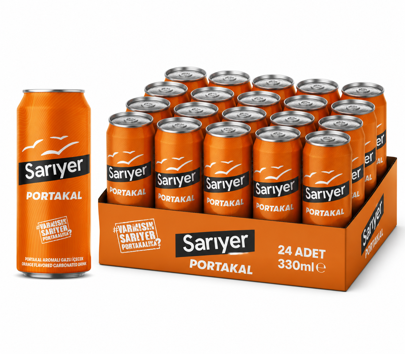 Sarıyer Kutu 330 ML Portakal (24'lü)
