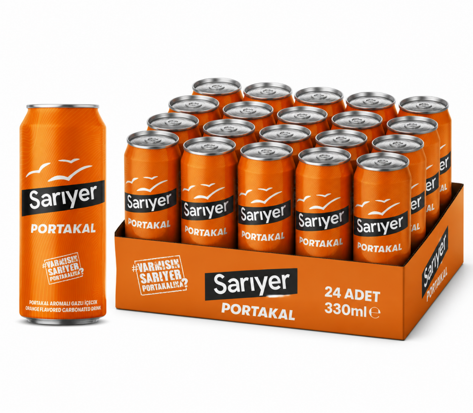 Sarıyer Kutu 330 ML Portakal (24'lü)