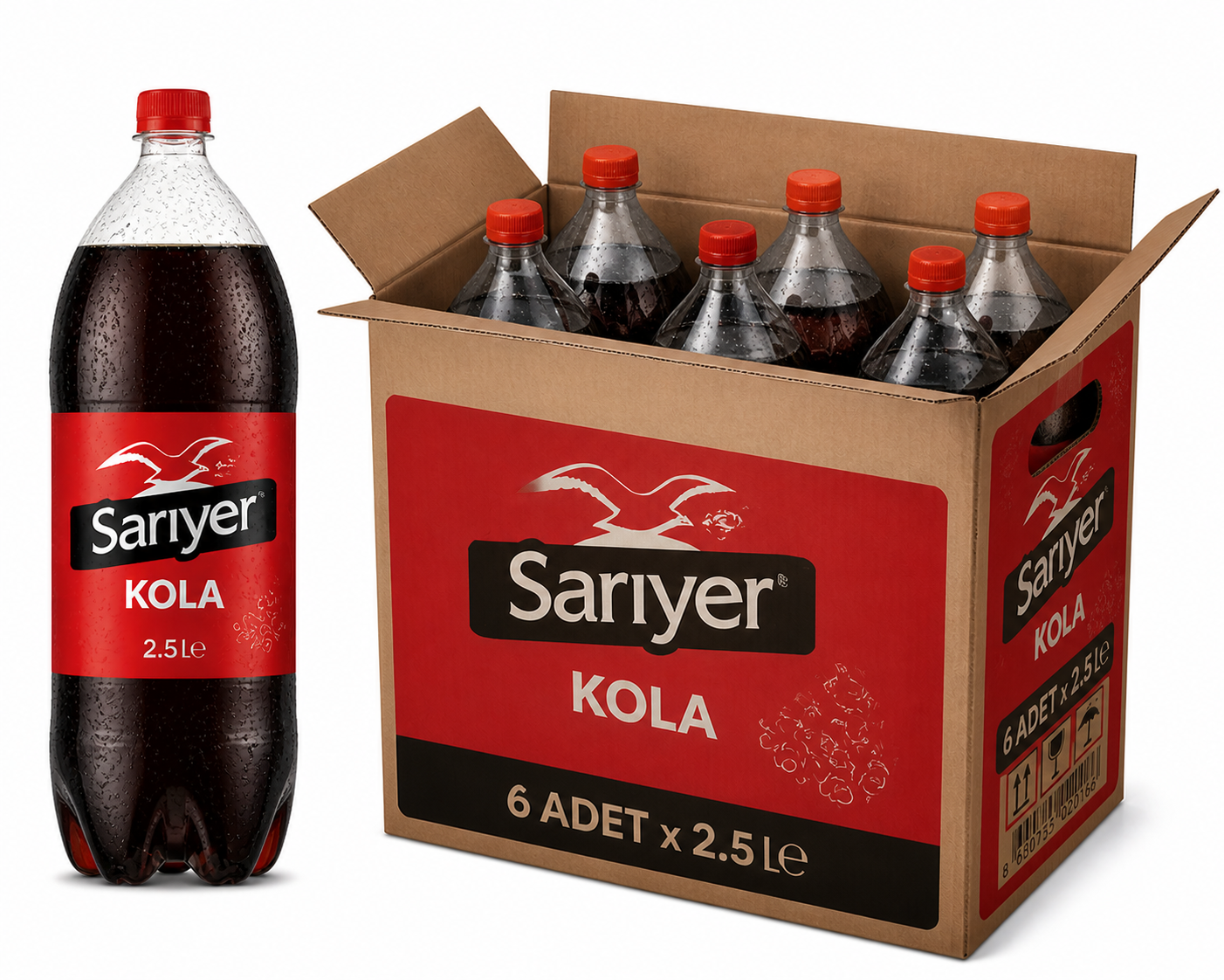 Sarıyer Pet 2.5 LT Kola (6'lı)