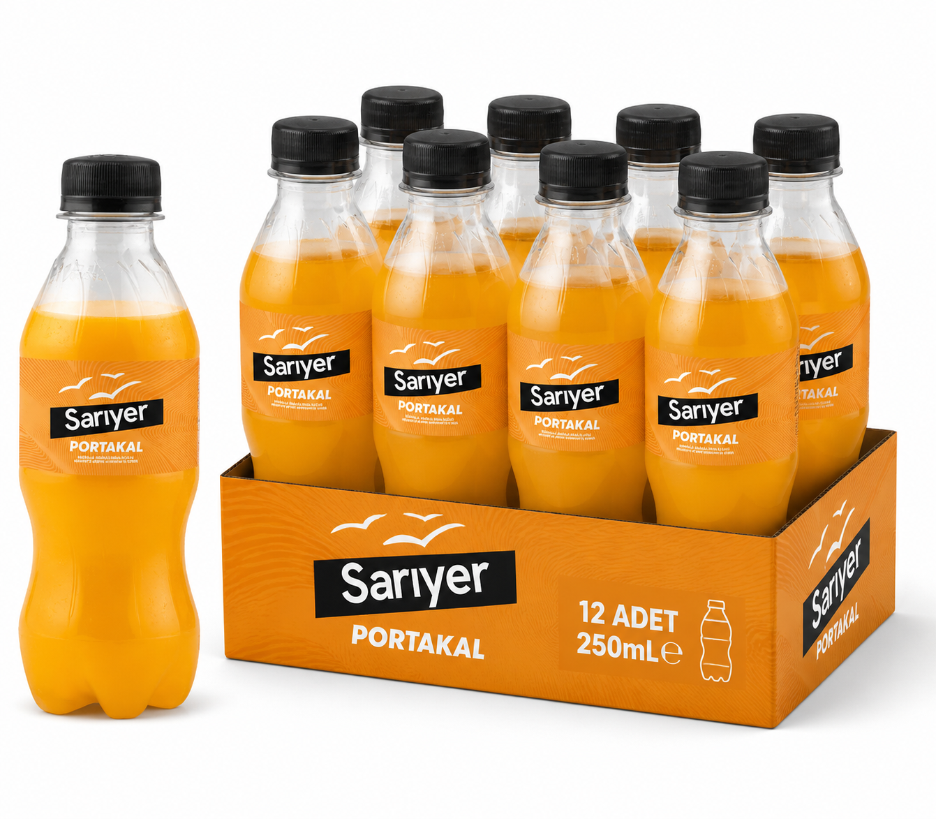 Sarıyer Pet 250 ML Pet Portakal (12'li)