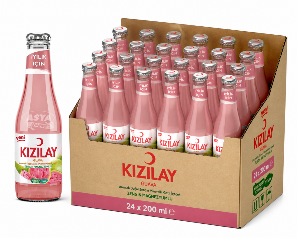 Kızılay 200 ML Guava Aromalı Maden Suyu (24’lü)