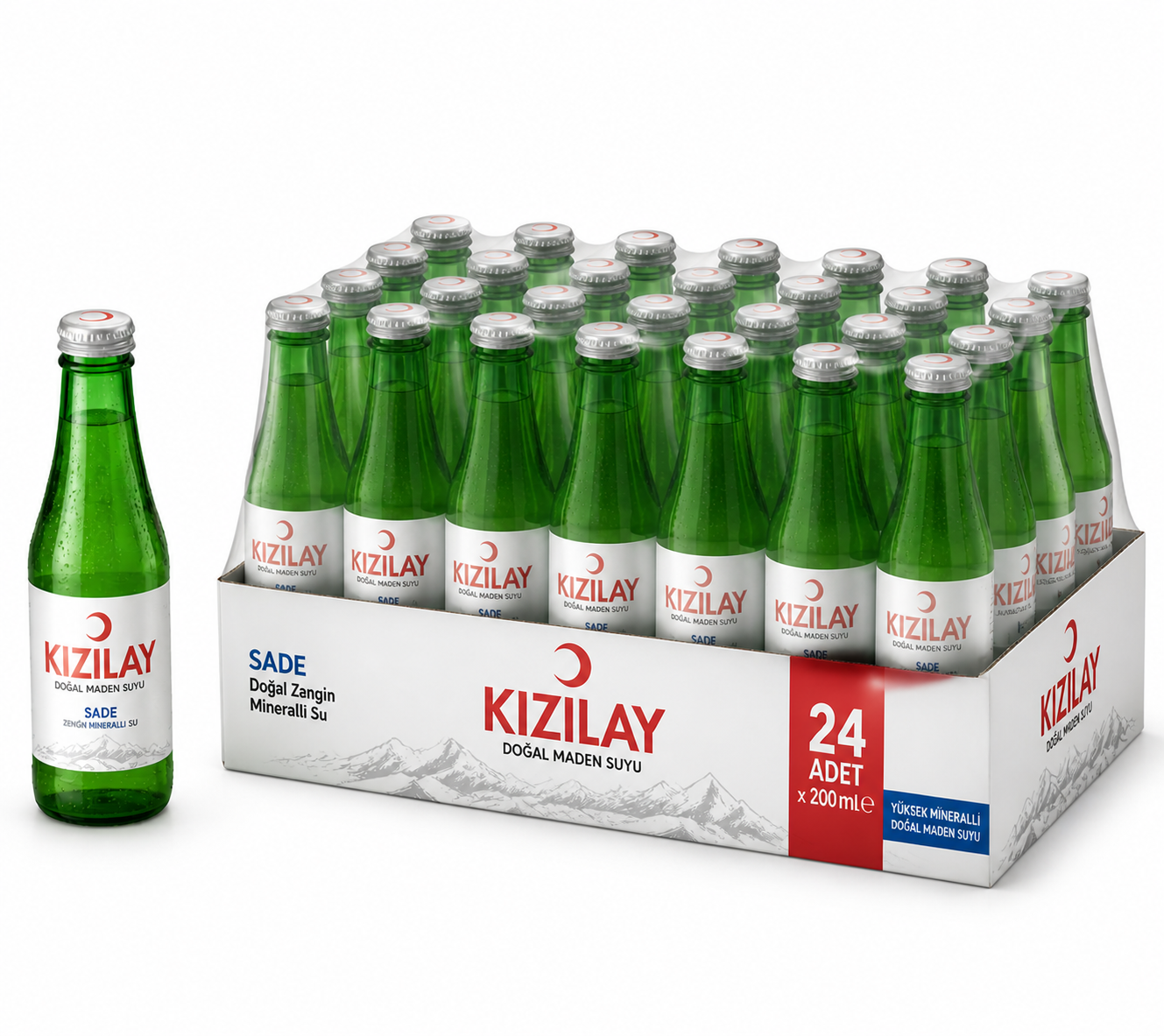 Kızılay 200 ML Sade Maden Suyu Tavalı (24’lü)
