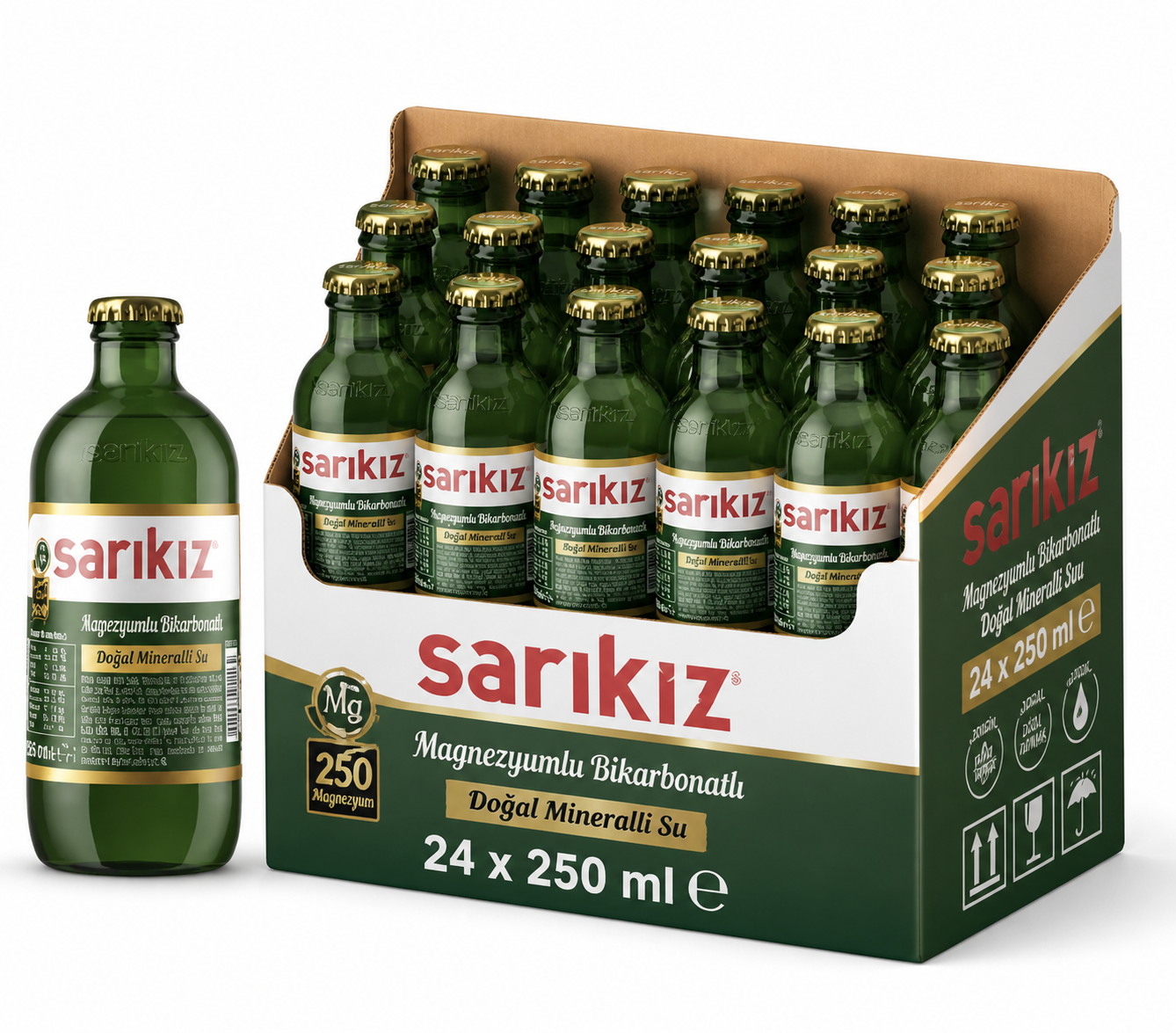 Sarıkız 250 ML Sade Maden Suyu (24’lü)
