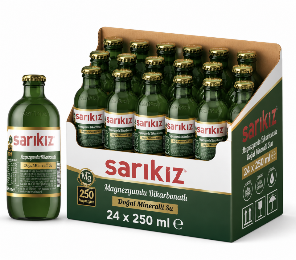 Sarıkız 250 ML Sade Maden Suyu (24’lü)