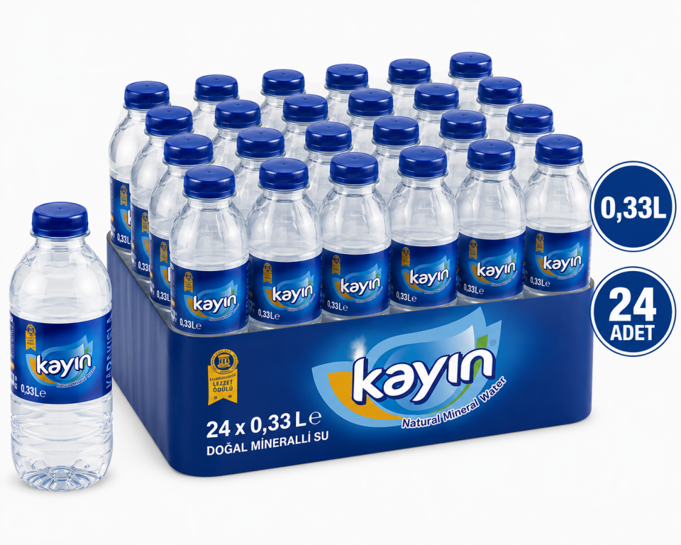 Kayın Su 330 ML Doğal Kaynak Suyu (24’lü)