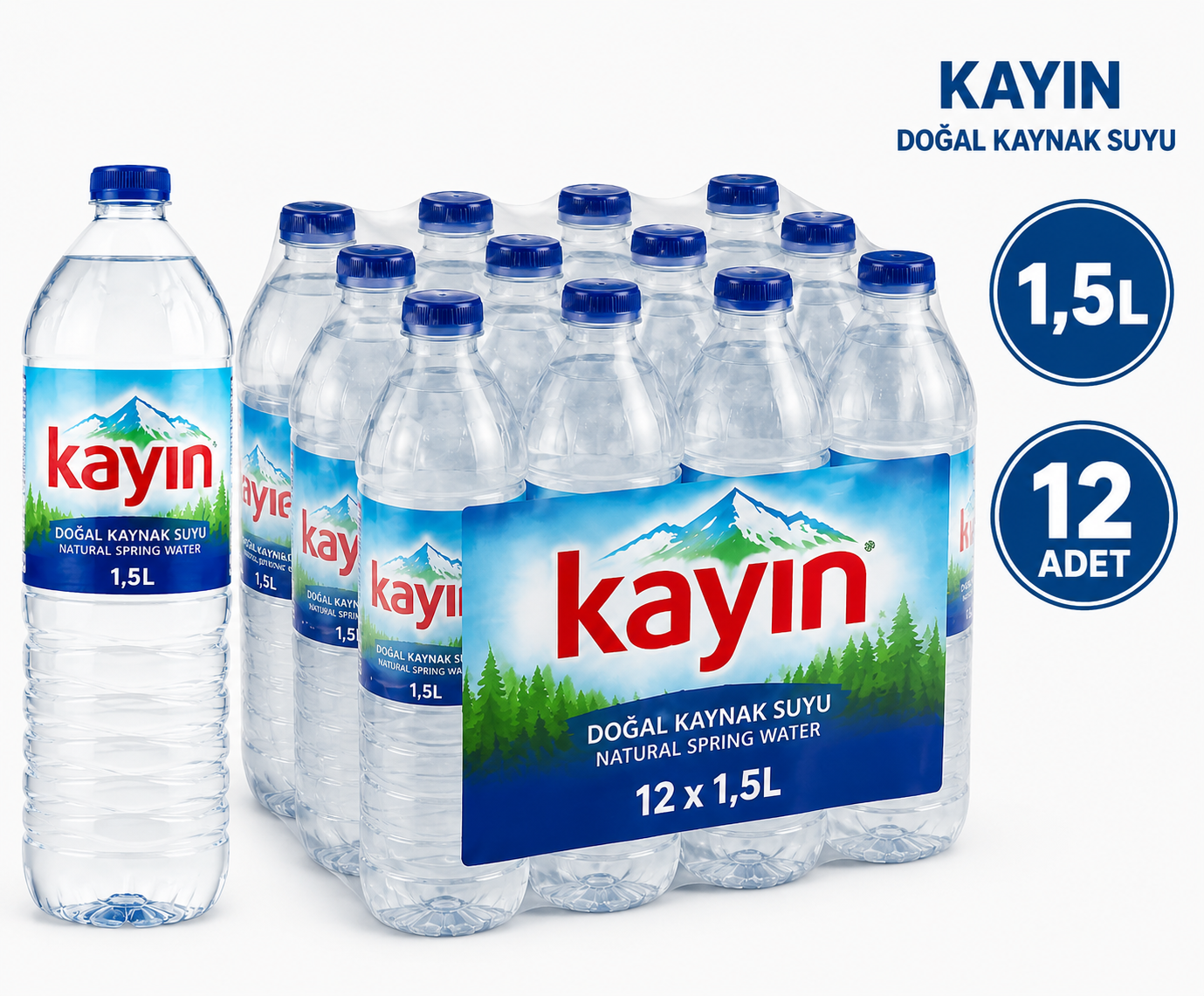 Kayın Su 1.5 LT Doğal Kaynak Suyu(6'lı)