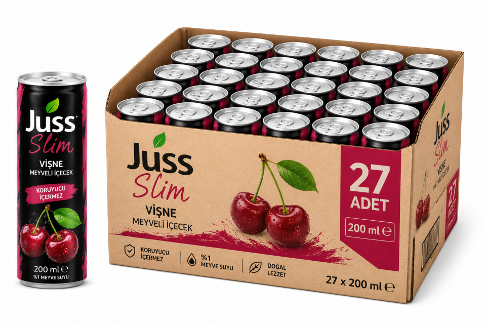 Juss Slim 200 ML Vişne Meyveli (27'li)