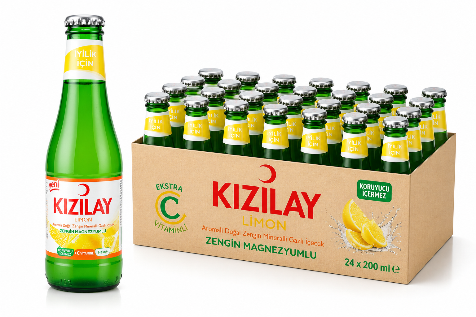 Kızılay 200 ML Ekstra C Vitaminli Limon(24'li)